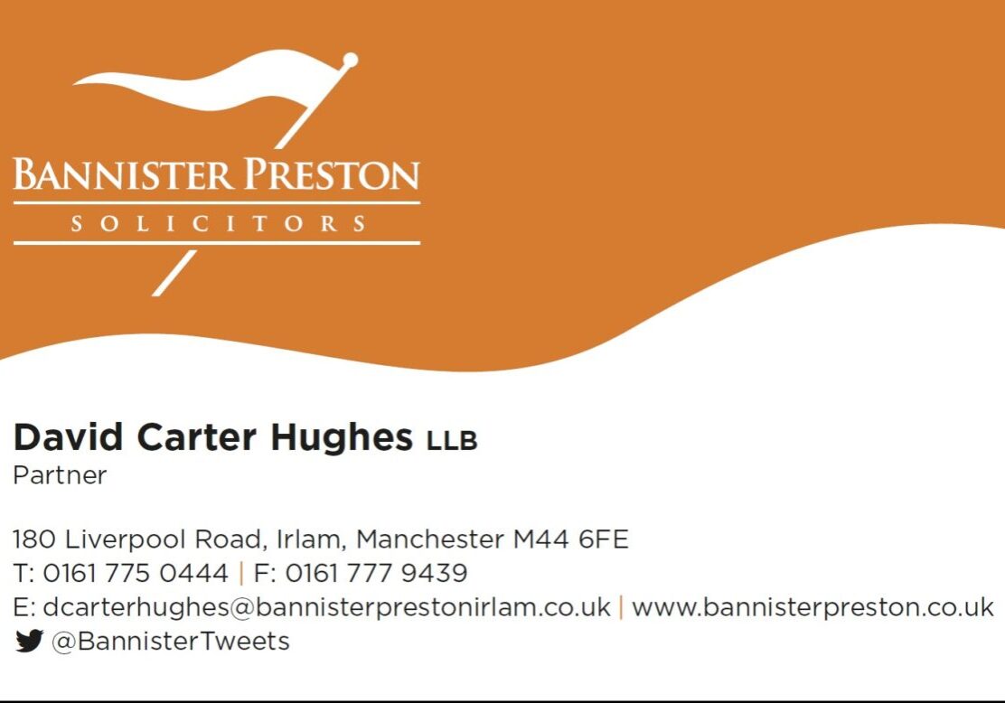 Bannister preston Buisness Card