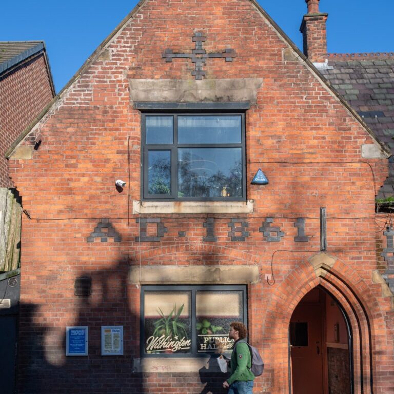 An image of the exterior of Withington Public Hall Institute in Withington, Manchester on Thursday 20 November 2025.