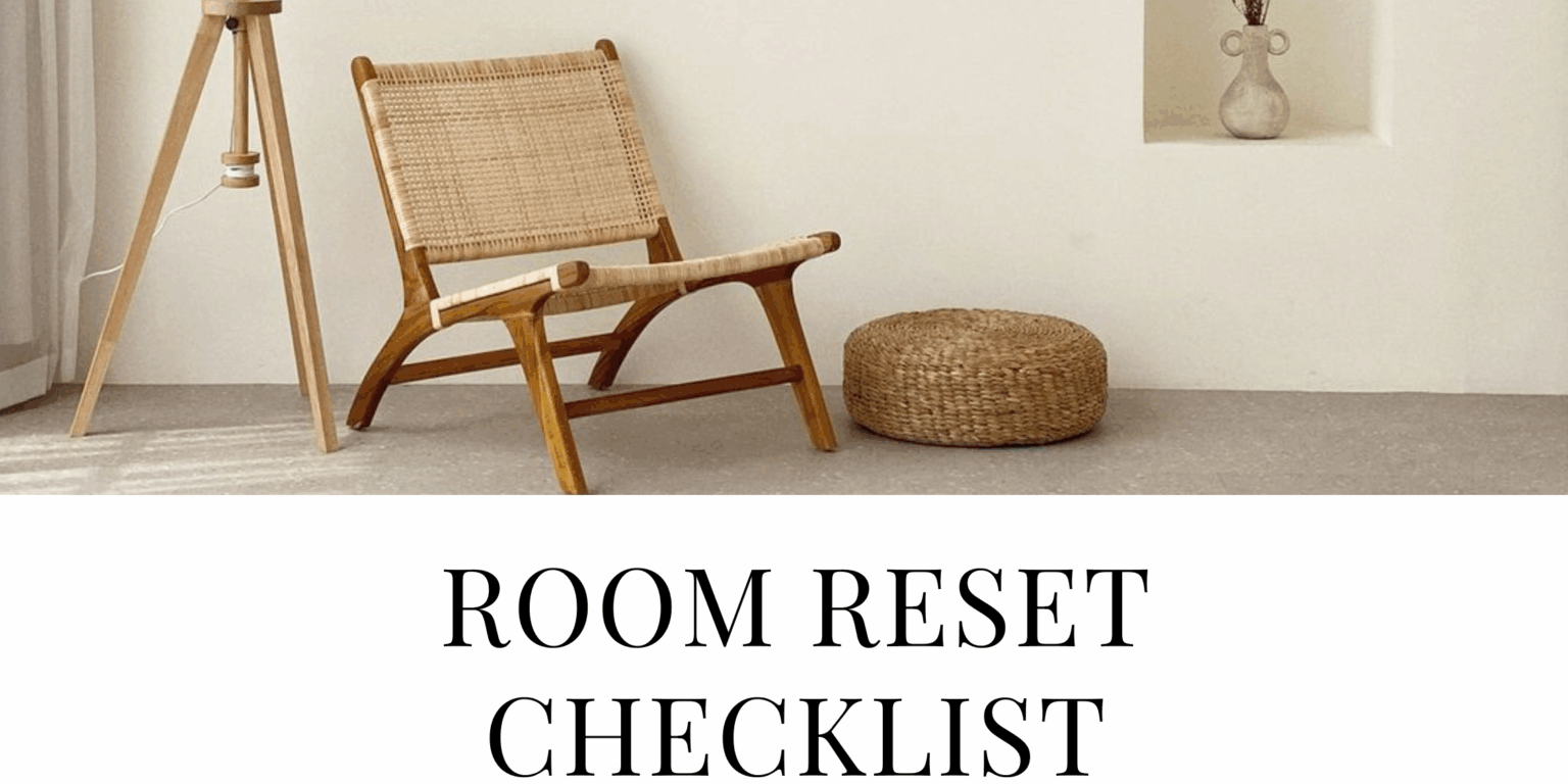 Gumroad thumbnail Room reset checklist