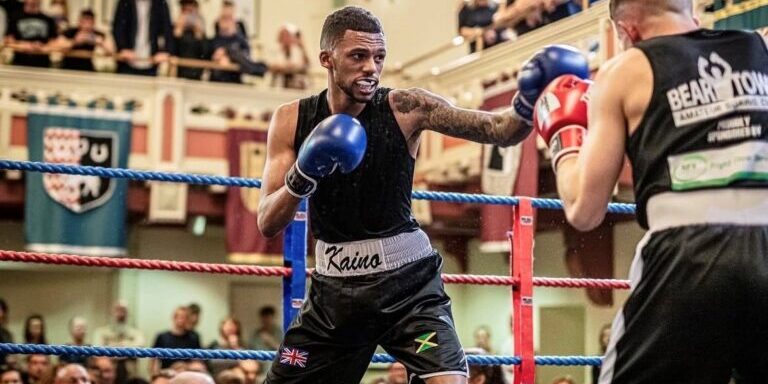 Kaine boxing.