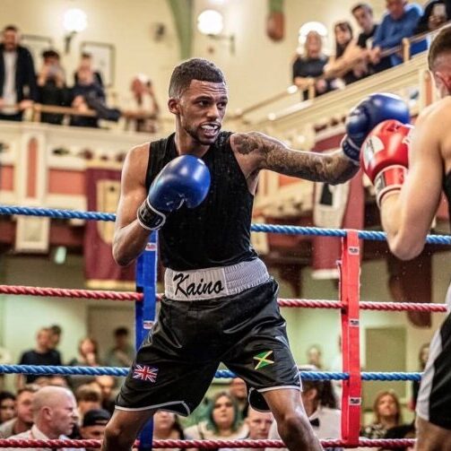Kaine boxing.