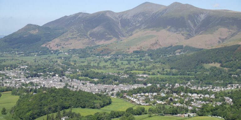 Keswick and Skiddaw by Antiquary via Wikimedia Commons