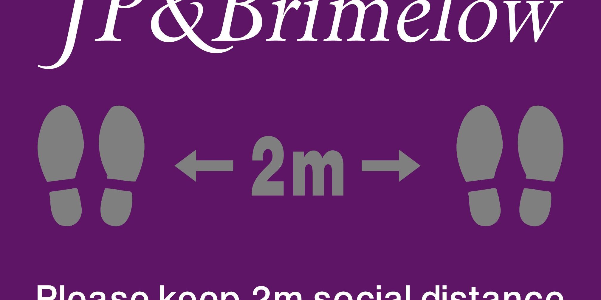Social distance sticker