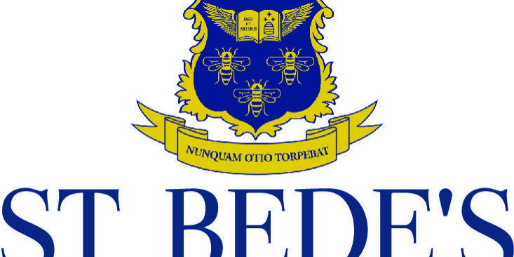 St Bedes revised Logo blue textv2