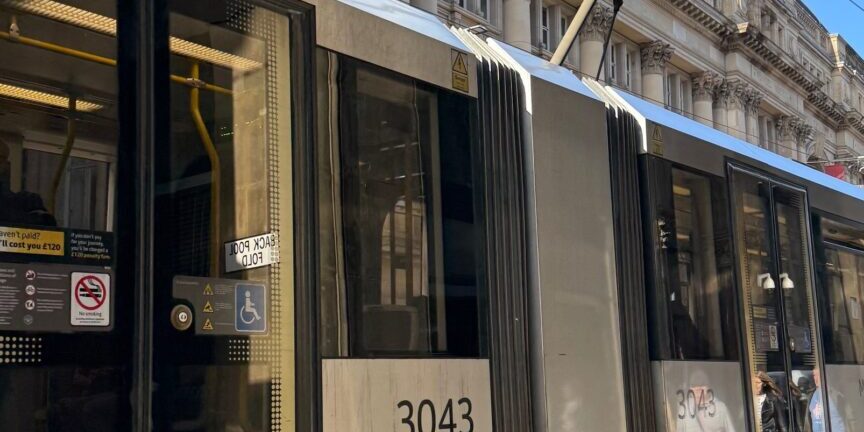 Tram in town