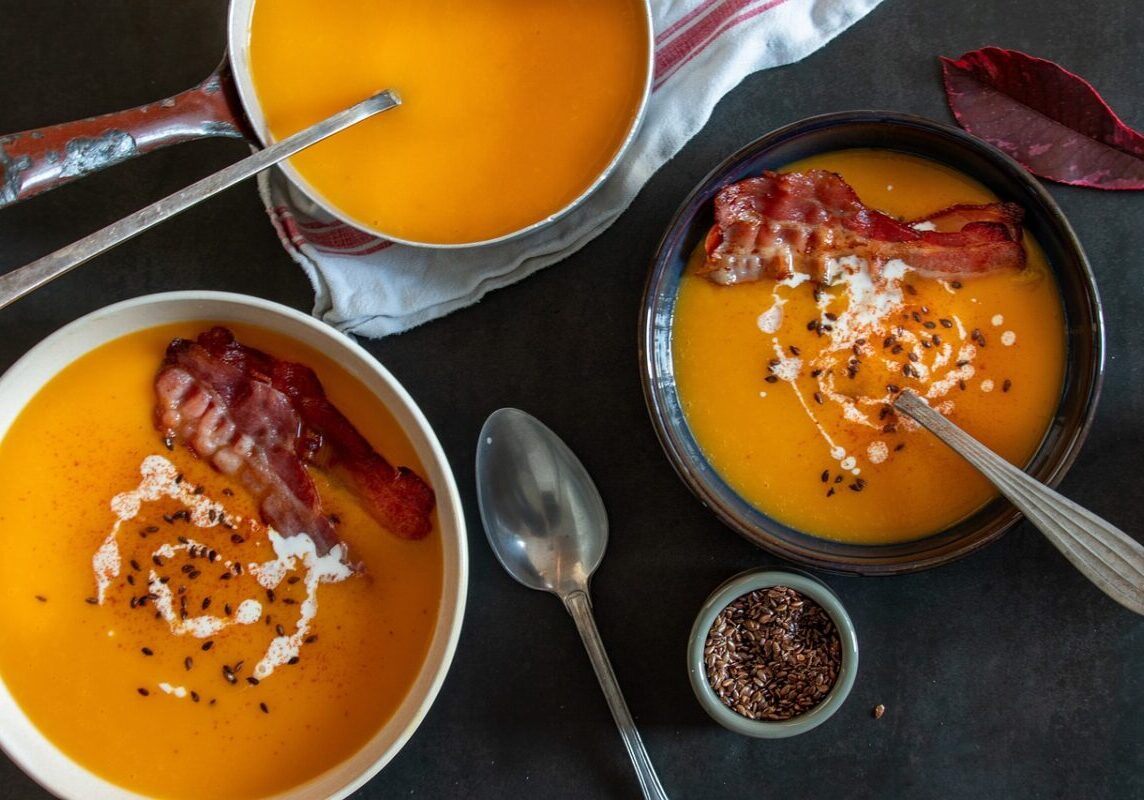 butternut squash and bacon soup 1.11.24